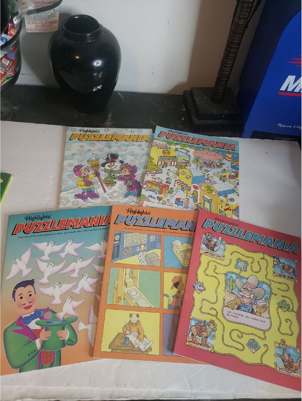 Highlights Puzzlemania Books x5 1990s
